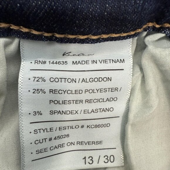 KanCan Jeans Womens 13/30 Blue High Rise Bootcut Recycled Denim Stretch Jeans - Picture 8 of 10